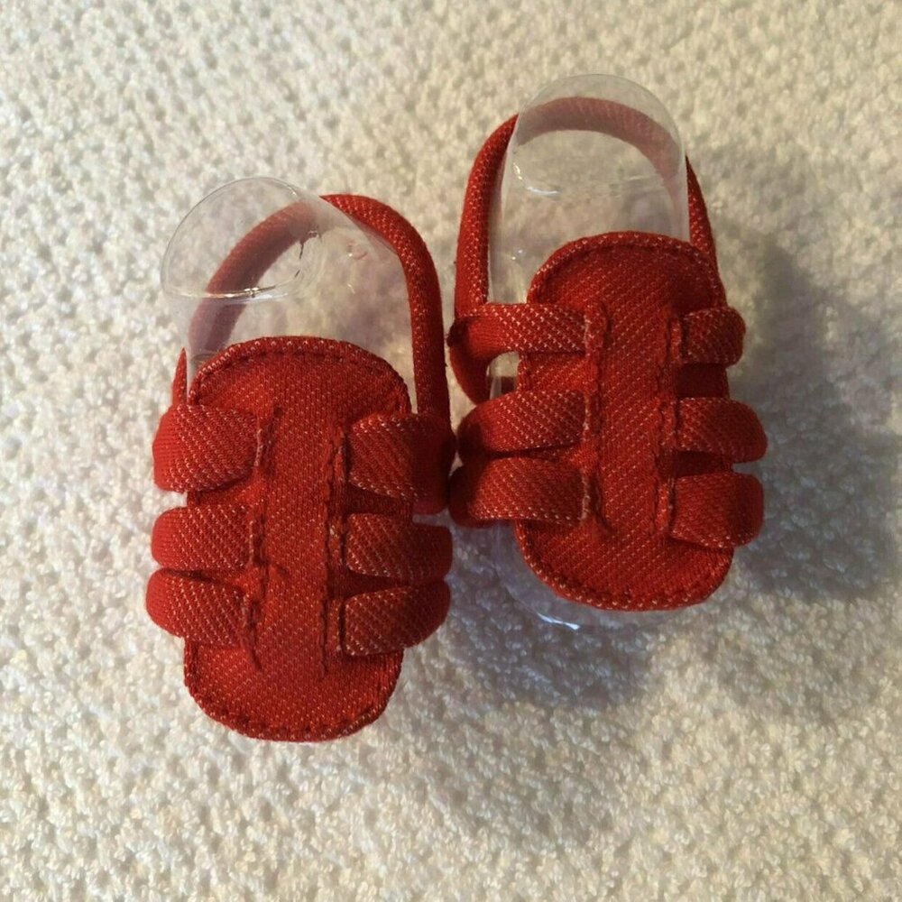 Red Toezees Sandals For Baby